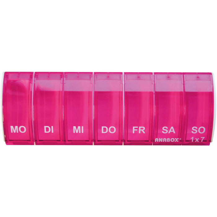 ANABOX 1 x 7 pink Medikamenten-Dosierer, 1 St. Dosette