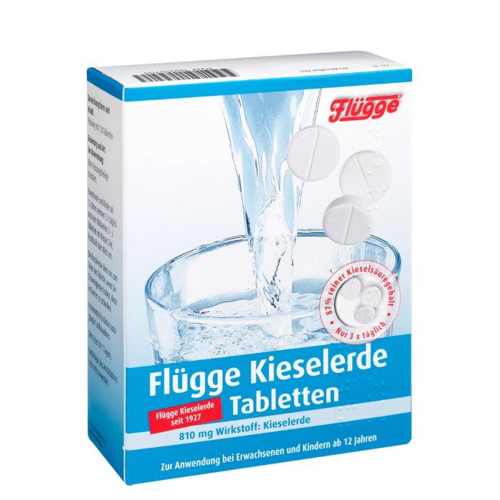 Flügge Kieselerde Tabletten für Haar und Fingernägel, 120 St. Tabletten