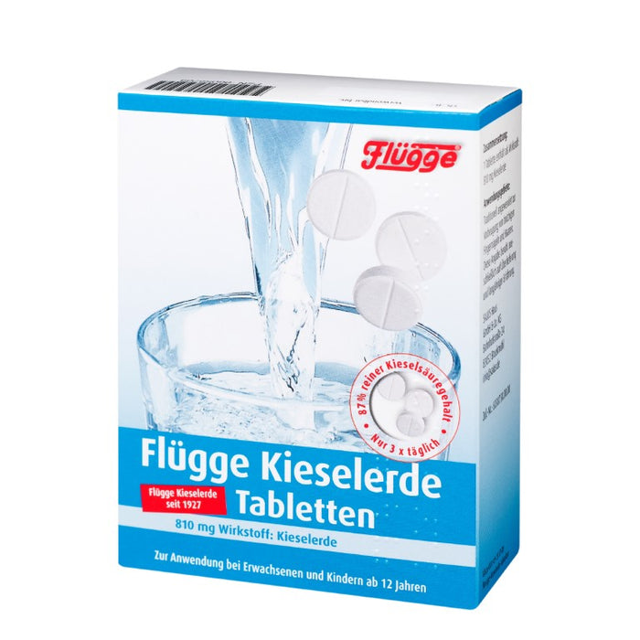 Flügge Kieselerde Tabletten für Haar und Fingernägel, 120 St. Tabletten