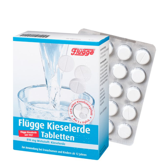 Flügge Kieselerde Tabletten für Haar und Fingernägel, 120 St. Tabletten