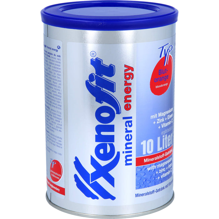 Xenofit Mineral Energy Mineralstoff-Getränk Pulver Blutorange, 720 g Powder