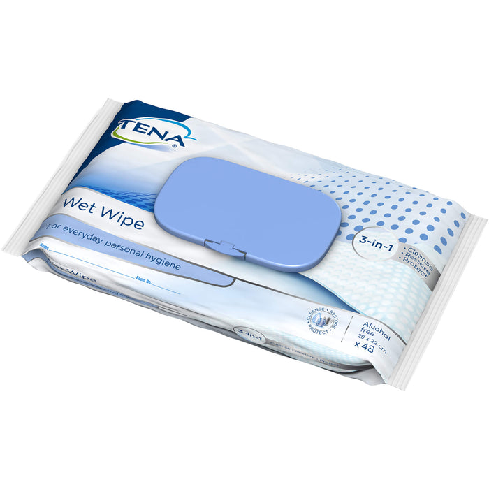 TENA PROskin Wet Wipe 3-in-1 XL, 48 pc Tissus