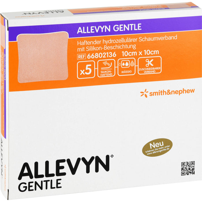 Allevyn Gentle 10cmx10cm, 5 St VER