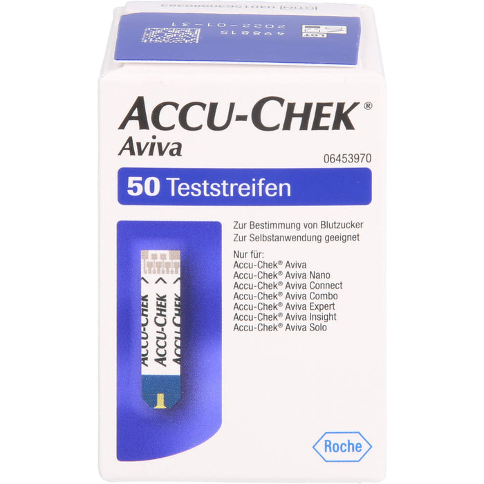 Accu-Chek Aviva Blutzucker Teststreifen, 50 pc Bandelettes réactives