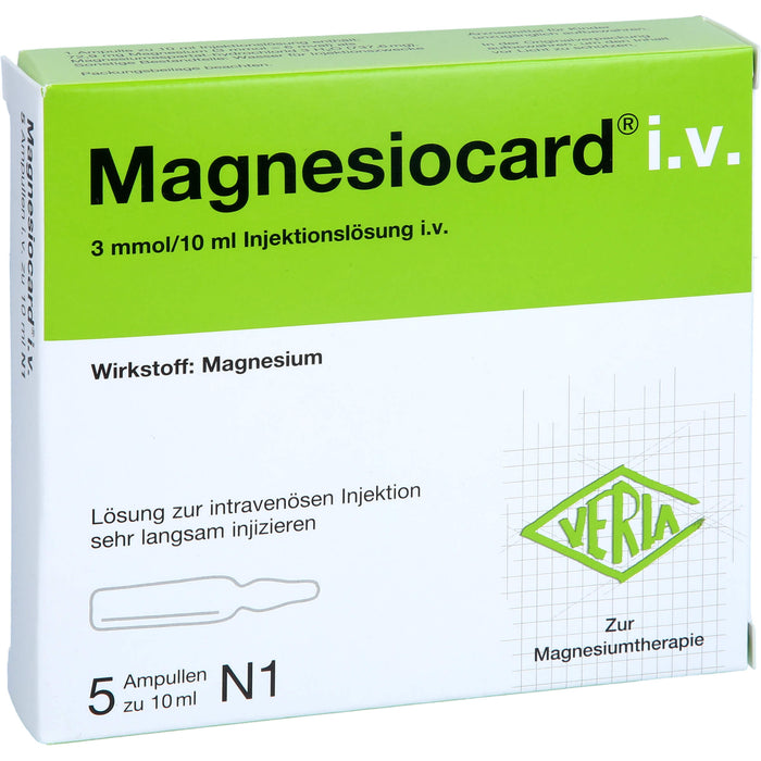 Magnesiocard i.v., Injektionslösung, 5X10 ml ILO