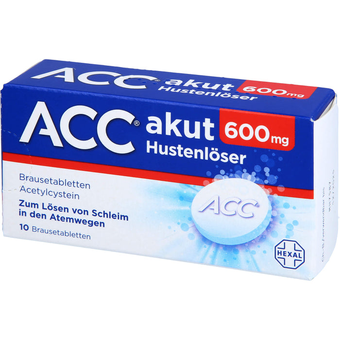 ACC akut 600 mg Hustenlöser Brausetabletten, 10 pcs. Tablets