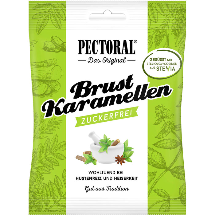 Original PECTORAL Brust Karamellen klassisch zuckerfrei, 60 g Candies