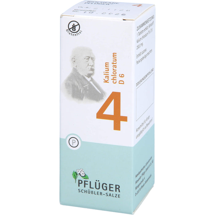 PFLÜGER Biochemie Nr.4 Kalium chloratum D6 Tabletten, 100 pcs. Tablets