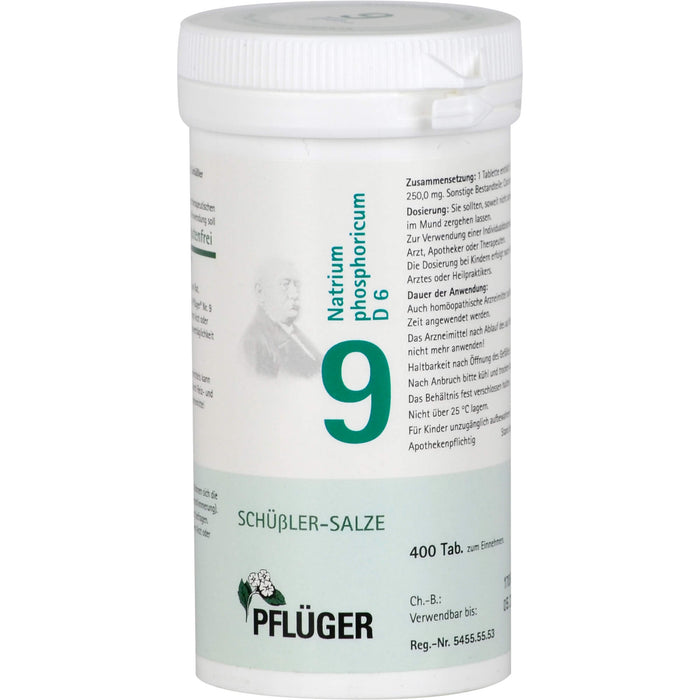 PFLÜGER Biochemie 9 Natrium phosphoricum D 6 Tabletten, 400 St. Tabletten