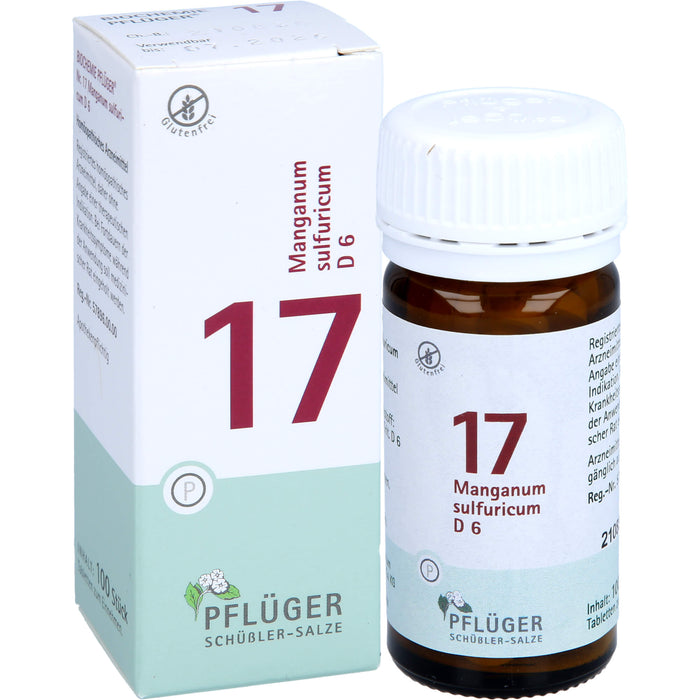 PFLÜGER Biochemie 17 Manganum sulfuricum D 6 Tabletten, 100 St. Tabletten