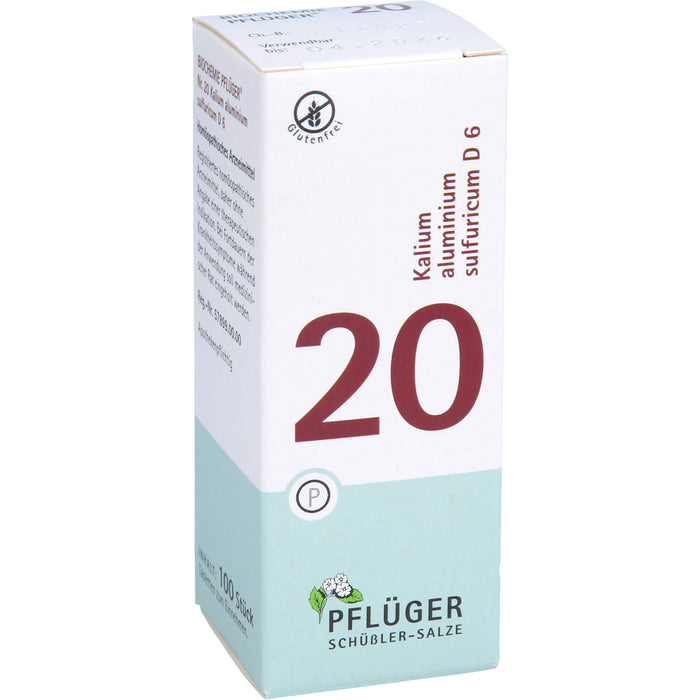 Biochemie Nr.20 Kalium aluminium sulf. D6 Pflüger Tbl., 100 St TAB