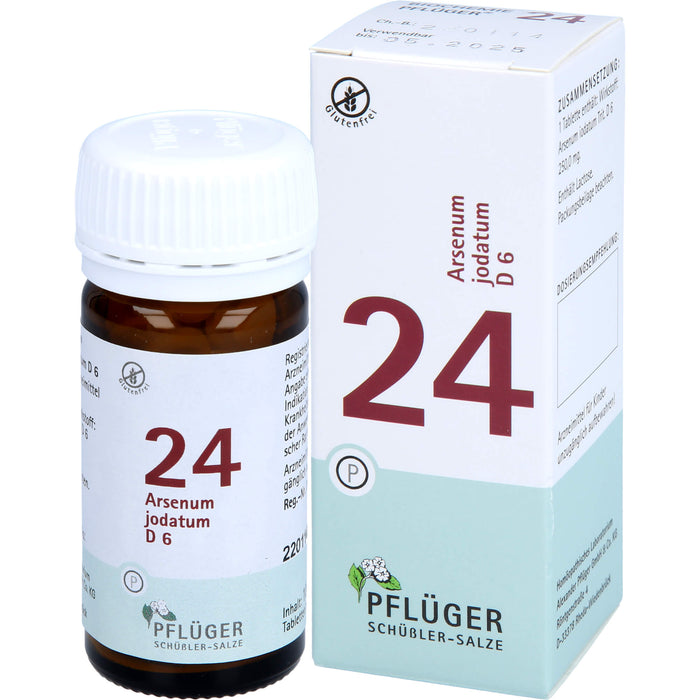 PFLÜGER Biochemie 24 Arsenum jodatum D6 Tabletten, 100 pc Tablettes