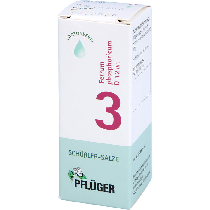 Biochemie Nr.3 Ferrum phosphoricum D12 Pflüger Dil., 30 ml TRO