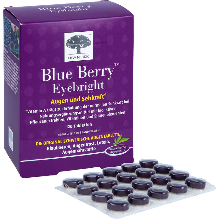 Blue Berry Eyebright Augen und Sehkraft Tabletten, 120 pcs. Tablets