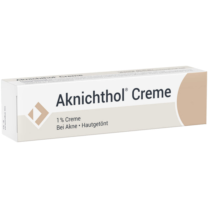 Aknichthol Creme 1% bei Akne, hautgetönt, 25 g Crème