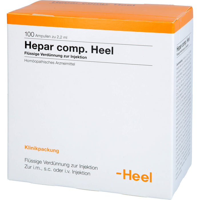 Hepar comp. Heel flüssige Verdünnung, 100 pc Ampoules