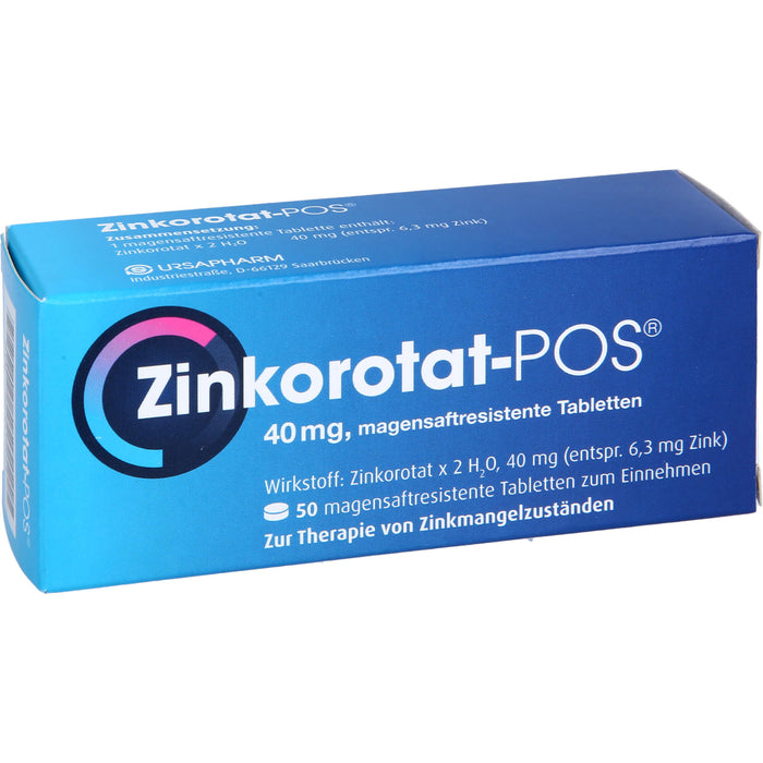 Zinkorotat - POS 40 mg Tabletten, 50 pc Tablettes