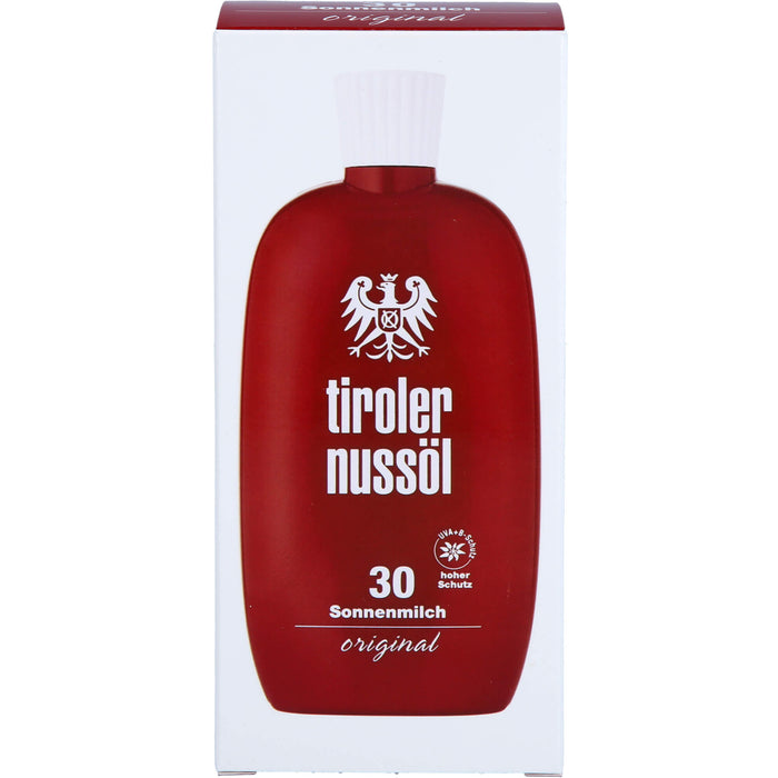 Tiroler Nussöl Original Sonnenmilch wasserfest LSF 30, 150 ml Cream