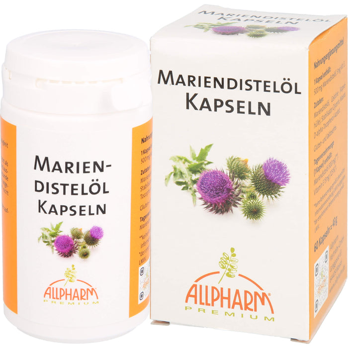 ALLPHARM Mariendistelöl 500 mg Kapseln, 60 St. Kapseln