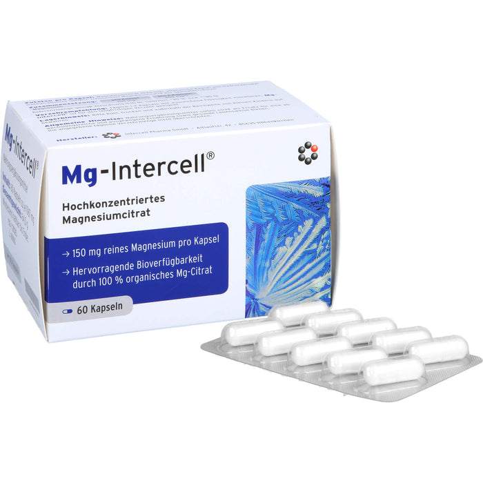 Mg-Intercell Kapseln zur Unterstützung bei Magnesiummangel, 60 pcs. Capsules