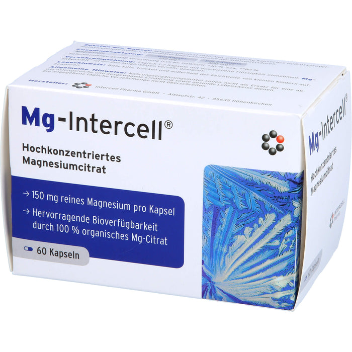 Mg-Intercell Kapseln zur Unterstützung bei Magnesiummangel, 60 pc Capsules