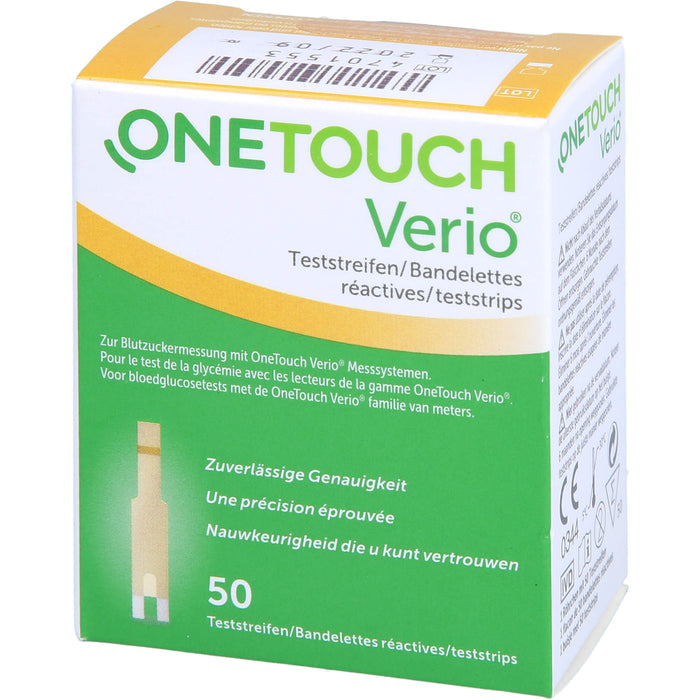 OneTouch Verio Teststreifen, 50 pc Bandelettes réactives