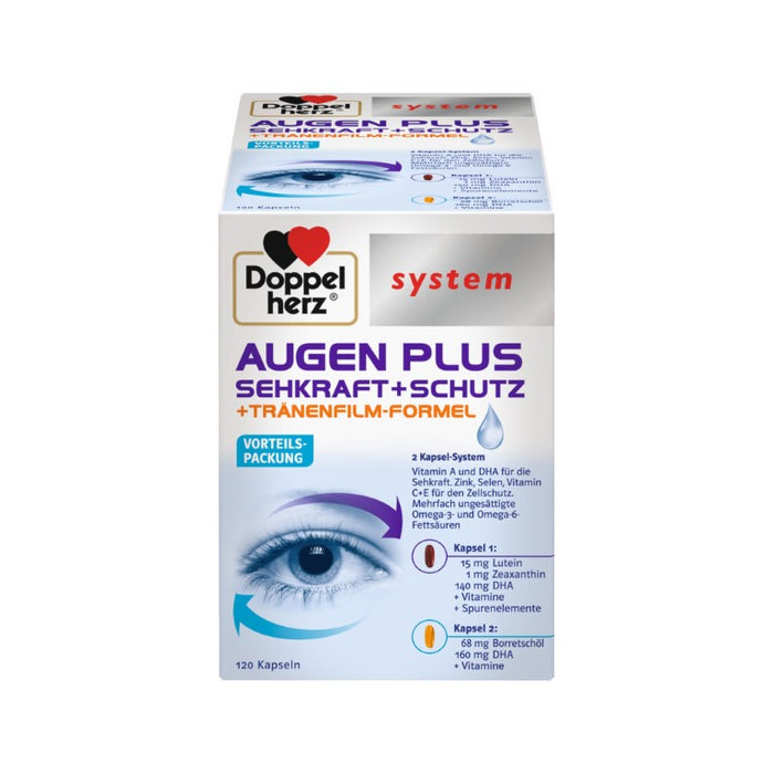 Doppelherz system AUGEN PLUS SEHKRAFT + SCHUTZ, 120 pcs. Capsules