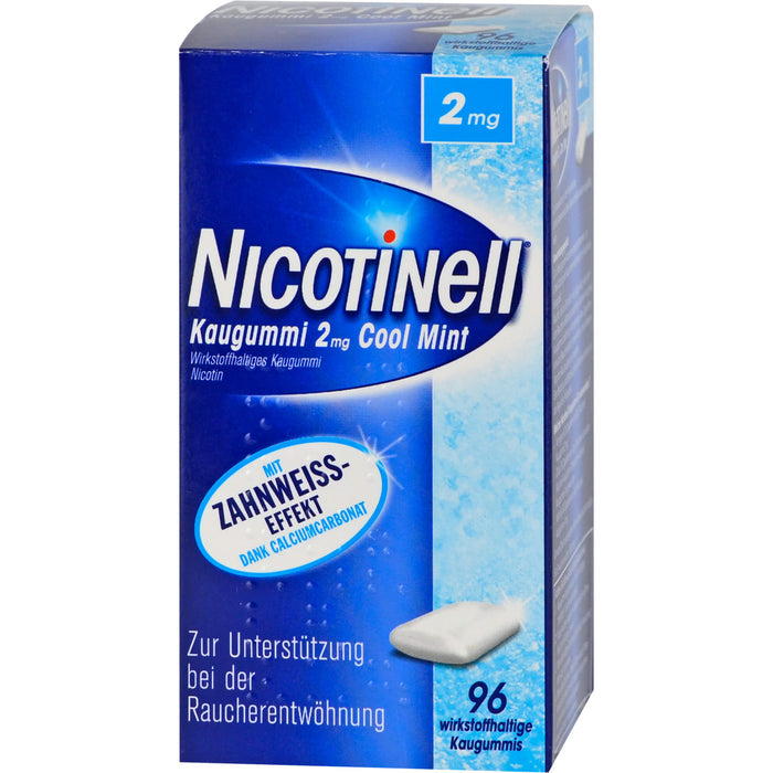 NICOTINell Kaugummi 2 mg Cool Mint, 96 St. Kaugummi