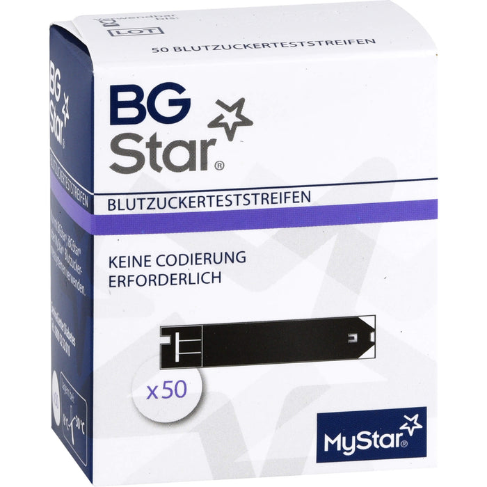 BG Star Teststreifen, 50 pc Bandelettes réactives