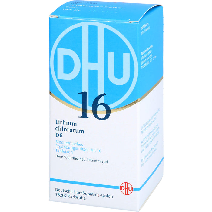 DHU Schüßler-Salz Nr. 16 Lithium chloratum D6 Tabletten, 420 pc Tablettes