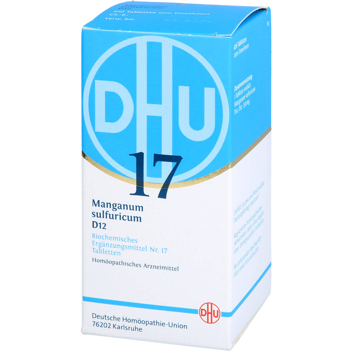 DHU Schüßler-Salz Nr. 17 Manganum sulfuricum D12 Tabletten, 420 pcs. Tablets