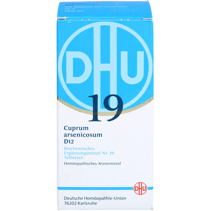 DHU Schüßler-Salz Nr. 19 Cuprum arsenicosum D12 Tabletten, 420 St. Tabletten