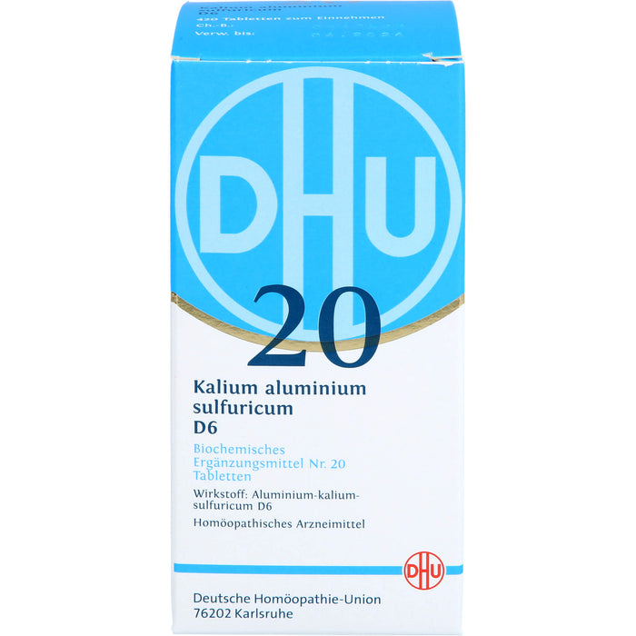 DHU Schüßler-Salz Nr. 20 Kalium aluminium sulfuricum D6 Tabletten, 420 pcs. Tablets