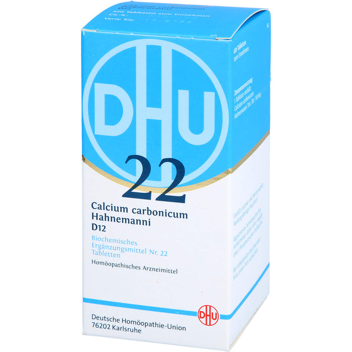 DHU Biochemie 22 Calcium carbonicum D12 Tabletten, 420 pc Tablettes