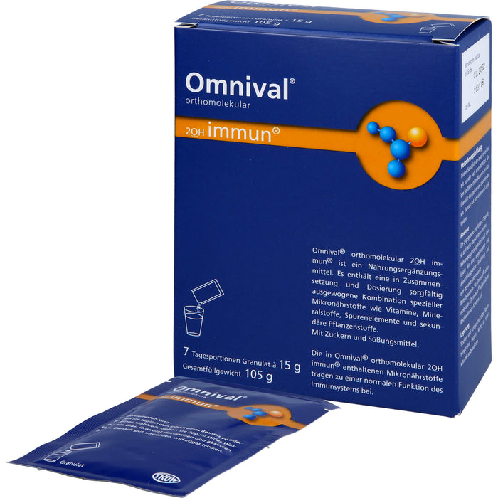 OMNIVAL orthomolekular 2OH immun 7 TP Granulat, 7 pc Sachets