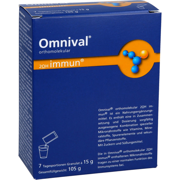 OMNIVAL orthomolekular 2OH immun 7 TP Granulat, 7 St. Beutel