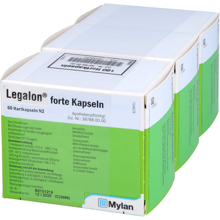 Legalon forte Emra Hartkapseln, 180 pcs. Capsules