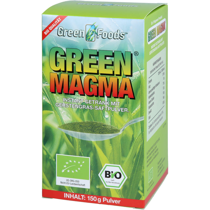 Green Foods Green Magma Gerstengrasextrakt-Pulver bio, 150 g Powder