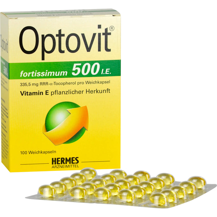 HERMES Optovit fortissimum 500 I.E. Weichkapseln, 100 St. Kapseln