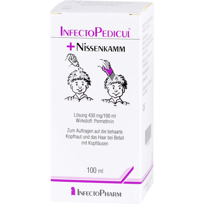 INFECTOPEDICUL Lösung + Nissenkamm bei Kopfläusen, 100 ml Solution