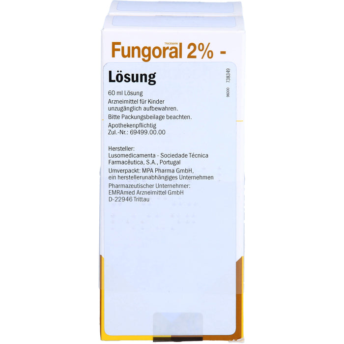 Fungoral 2% Lösung Reimport EMRAmed, 120 ml Lösung