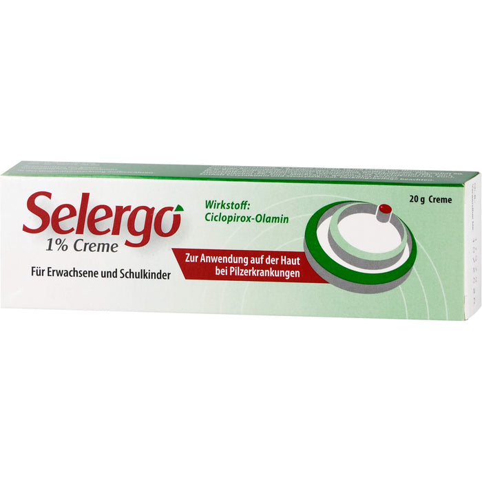 Selergo 1 % Creme bei Pilzerkrankungen der Haut, 20 g Crème