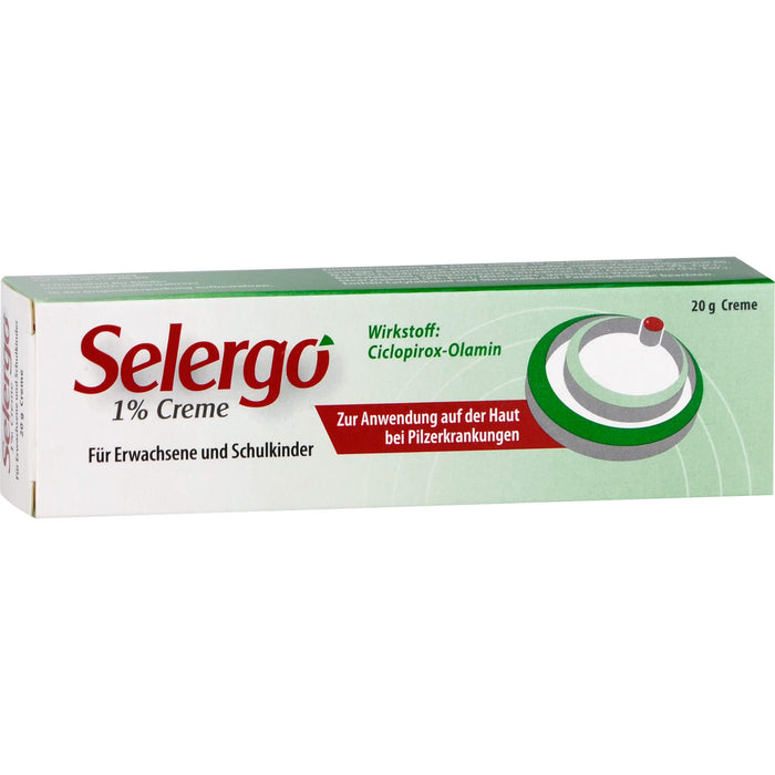 Selergo 1 % Creme bei Pilzerkrankungen der Haut, 20 g Cream