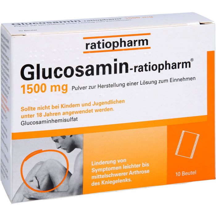 Glucosamin-ratiopharm 1500 mg Pulver zur Herstellung einer Lösung zum Einnehmen, 10 St PLE