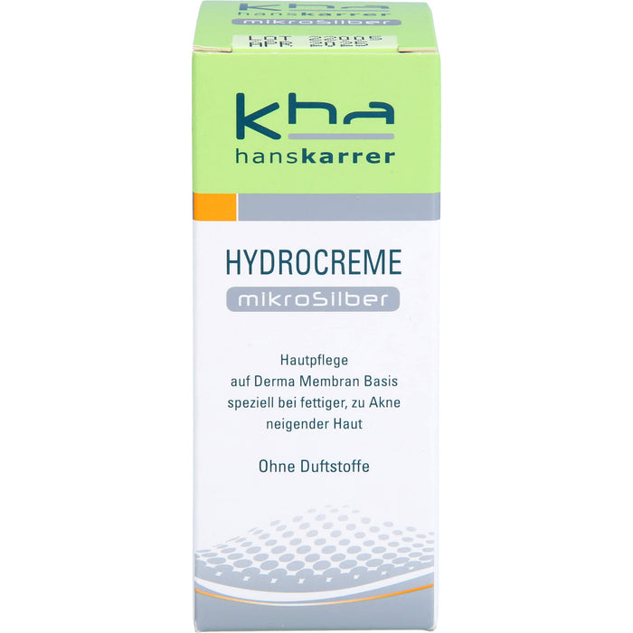 Hans Karrer Hydrocreme Mikrosilber bei normaler bis fettiger Haut, 30 ml Creme