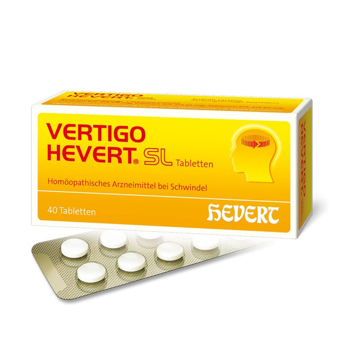 Vertigo Hevert SL Tabletten, 40 pc Tablettes