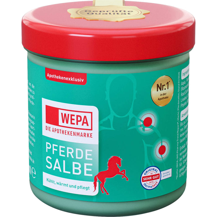 WEPA Pferdesalbe kühlt, wärmt und pflegt, 500 ml Salbe