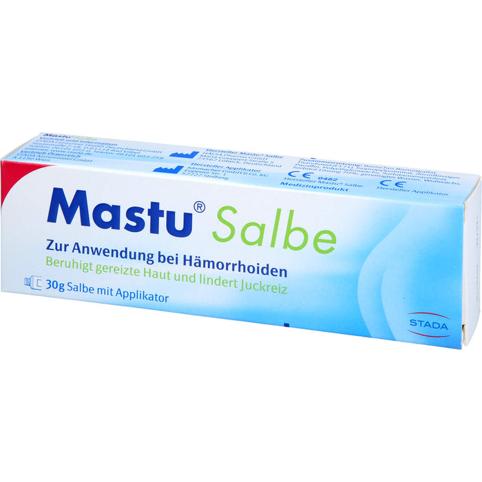 Mastu Salbe beruhigt gereizte Haut und mildert Juckreiz, 30 g Ointment