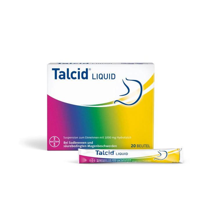 Talcid Liquid Beutel bei Sodbrennen und säurebedingten Magenbeschwerden, 20 pc Sachets