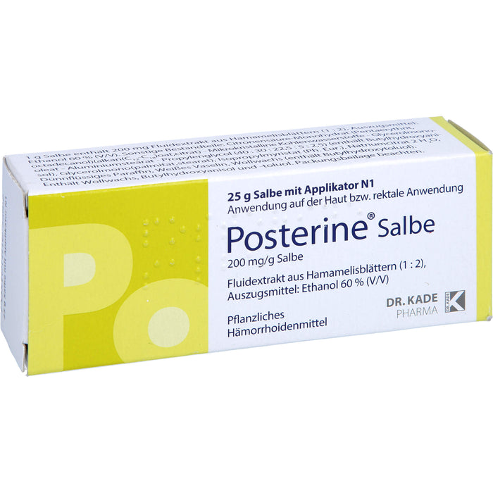 Posterine pflanzliches Hämorrhoidenmittel Salbe mit Applikator N1, 25 g Salbe